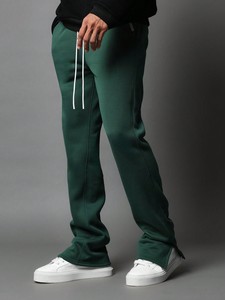 Pantalon de jogging en molleton rayé pour homme, coupe droite ou ajustée, personnalisable avec logo, idéal pour l'entraînement hivernal – Vente en gros - Product Image 3