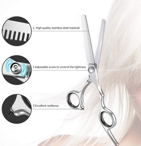 Professional Barber Thinning <b>Shear</b> Set Best Stainless Steel Hair Cutting Scissors with Sharp Tip Wholesale Beauty Tool - Product Image 4