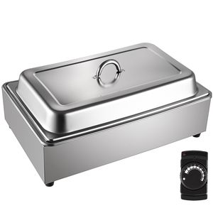 Scaldavivande Elettrico Professionale in Acciaio Inossidabile da 9,5 Litri, 1 Pentola, con Coperchio e Controllo Manuale - Per Uso Commerciale - Product Image 1