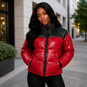 Veste d'hiver courte matelassée respirante et élégante pour femme Cosh International Fashion, avec fermeture éclair - Product Image 3