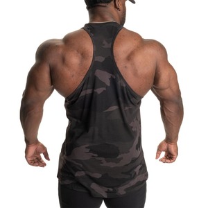 Camiseta Deportiva sin Mangas con Camuflaje para Hombre, Cuello en V, Transpirable, Tejida, Informal, de Verano, Material de Algodón y Poliéster, Ropa Deportiva - Product Image 4