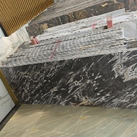 Dalle de pierre de marbre de granit naturel de qualité supérieure Surface polie Carreaux élégants pour revêtement de sol Revêtement mural Comptoir de cuisine