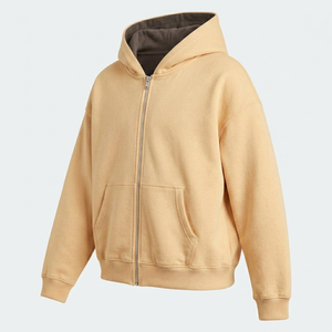 Sweat-shirts à fermeture éclair pour hommes, qualité supérieure, entièrement zippés, en molleton, avec logo personnalisé, service OEM, taille OEM, fabricant de marques privées - Product Image 1