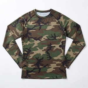 เสื้อรัดกล้ามเนื้อแขนยาวแบบแรชการ์ด แขนเสื้อแบบแร็กแลน สำหรับการฝึกซ้อมกลางแจ้ง ตกปลา เสื้อรัดกล้ามเนื้อแบบซับลิเมชั่นสำหรับทุกเพศ - Product Image 2