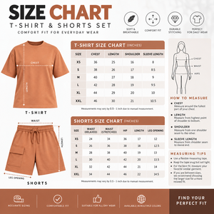 Conjunto de Shorts Casuales Unisex para Verano 2026, Camiseta de Manga Corta Sólida, Tejido de Punto, Spandex/Algodón, Transpirable, Ajuste Holgado, Secado Rápido - Product Image 5
