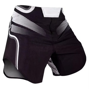 Shorts MMA pour hommes rouge et noir, impression par sublimation, séchage rapide, coupe classique, vêtements de sport - Product Image 1