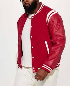 Men's Women's Letterman Embroidery Varsity Jacket <b>Sherpa</b> Streetwear Crop Custom Wool <b>Fabric</b> Thin Thickness Customizable Design - Product Image 6