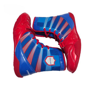 Chaussures de boxe de dernière génération fabriquées professionnellement, produit de haute qualité, couleur unie. - Product Image 2