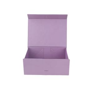 Wholesale <b>Large</b> Black Collapsible <b>Gift</b> <b>Box</b> <b>with</b> Magnetic Closure Flip Top and Decorative <b>Lid</b> Bulk Paper Foil Material - Product Image 3