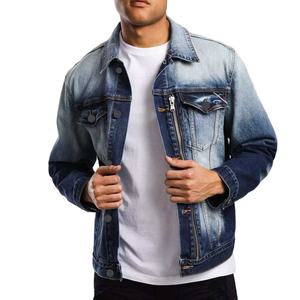 Chaqueta de Mezclilla de Algodón 100% Lavada, Estilo Vintage, Formal, de Invierno, para Hombre, con Botones y Bordado Personalizado, para Venta al por Mayor - Product Image 1