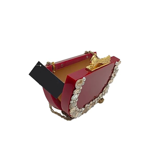 Nouvelle pochette moderne en résine écologique peinte à la main pour les fêtes à domicile et les mariages par FAIZA CRAFT disponible au prix Inde - Product Image 4