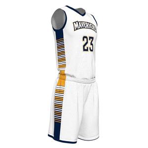 Conjunto de Camiseta y Pantalones Cortos de Baloncesto Personalizados al por Mayor, Nuevo Diseño Transpirable, Ropa Deportiva de Equipo con Logotipo y Patrones Personalizados - Product Image 5