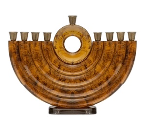 เมนอร่าเรซิ่นสีน้ำตาลและทองเหลืองรุ่นใหม่ล่าสุดปี 2026 - เชิงเทียนฮานุกคาห์ 9 กิ่ง ดีไซน์หรูหราสำหรับตกแต่งบ้านในช่วงเทศกาลและเป็นของขวัญตามหลักศาสนายิว - Product Image 1