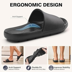 Unisex Cloud <b>Slides</b> Thick Sole Bathroom Slippers Anti <b>Slip</b> Soft Sole Summer <b>Slides</b> for Men Thick Sole Cloud <b>Slides</b> - Product Image 3