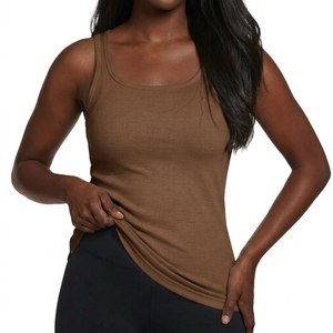 Ribbed Tank <b>Top</b> Sleeveless O-Neck Fitted Knit Men's 100% Polyester Breathable Daily Wear Comfortable Casual Soft Custom ODM - Product Image 1