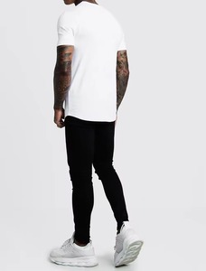 Unisex Oversized <b>Distressed</b> Washed Sports T-Shirt Custom Logo Streetwear <b>Top</b> plain T shirts for Printing - Product Image 4