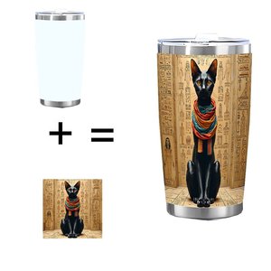 Stainless Steel Tumbler 20oz Double Wall Insulated Classic Design Drinkware For <b>Hot</b> <b>Cold</b> Beverages - Product Image 1