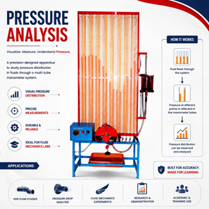 Aparato de registro de datos con sistema de medición de distribución de presión |   Equipo de Prueba de Rodamientos Hidrodinámicos para Ingenieros Mecánicos - Product Image 5