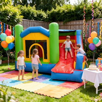 Château Gonflable en PVC avec Toboggan Aquatique, Trampoline Commercial Extérieur pour Enfants et Adultes, Jeux Gonflables, Couleur et Taille Personnalisables, Certifié CE, pour la Maison