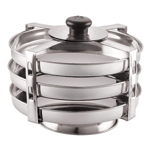 Soporte Ecológico de Acero Inoxidable para 3 Platos de Dhokla e Idli, Compatible con Todas las Cocinas y Vaporeras - Product Image 3