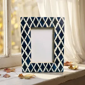 Handmade Eco-Friendly Durable Resin Photo <b>Frame</b> with Decorative Mosaic Pattern Custom Home Decor Gift Wall Mount OEM <b>Wholesale</b> - Product Image 1