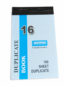 Hawamahal Duplicate <b>Book</b> 100 + 100 CARBON Pages ( 22X14CM ) Duplicate <b>Book</b> 100 ruled + 100 Plain Pages (White) - Product Image 1