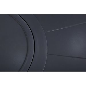 25\" H X 32\" W Espresso Aluminum Outdoor <b>Fire</b> <b>Pit</b> <b>Table</b> <b>with</b> Lid - Product Image 5