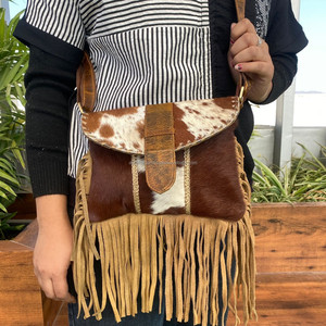 Wholesale Fashion Cowhide Leather Crossbody Fringe Bags for Women 2024 Genuine Leather Shoulder Bag Real Leather Luxury <b>Handbags</b> - Product Image 3