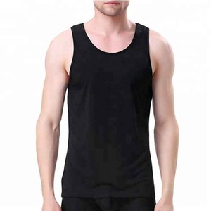 เสื้อกล้ามผู้ชายเนื้อผ้านุ่มลื่น เสื้อยิมออกกำลังกาย ทรงเข้ารูป ผ้าสแปนเด็กซ์ ออกแบบได้ตามต้องการ เสื้อยิมออกกำลังกายสำหรับผู้ชายและผู้หญิง - Product Image 2