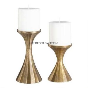 Brass <b>Candle</b> Stand Set Perforated Gold Finish Home Decoration Durable Metal Holders <b>Wedding</b> And Parties Table Centerpiece Decor - Product Image 3
