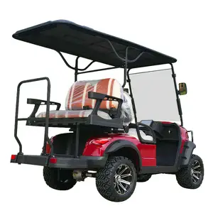 4 Wheel Rear Wheel Mechanical Brake Electric Utility Vehicles DOT 4 Seater Golf Cart