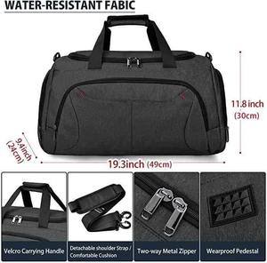 New Collection Gym Bag <b>Large</b> Capacity Water Resistant Breathable Denim Polyester Casual Portable Gym Bag Heavy Duty New Arrival - Product Image 4