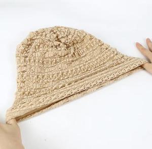 Unisex Earflap Hat 100% Acrylic Hand Knitted Striped Pattern Street Style Casual <b>Winter</b> <b>Cap</b> for Children Adjustable - Product Image 4