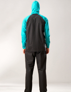 Ensemble coupe-vent professionnel pour homme OEM de haute qualité, veste à capuche imperméable et pantalon pour les voyages en plein air - Product Image 2