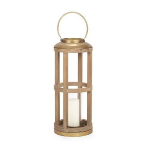 Lanterne en bois, porte-bougie central pour décoration de table de mariage rustique, maison, jardin, patio et restaurant - Product Image 4