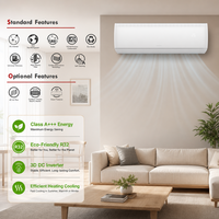 Climatiseur split à inverter CE Classe A+++ R32 Chauffage et refroidissement Kanion Co