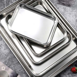 ถาดอบอาหารทรงสี่เหลี่ยมผืนผ้าแบบลึก ผลิตจากสแตนเลส 304 ปลอดภัยสำหรับเครื่องล้างจาน เป็นมิตรต่อสิ่งแวดล้อม ยี่ห้อ Bold Blossom Wholesale หลากหลายขนาด - Product Image 2