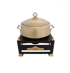 Plat à réchaud en métal durable, garantissant une fiabilité à long terme, idéal pour les hôtels, les services de restauration et les événements fréquents. - Product Image 4