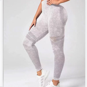 Leggings sin costuras para mujer, pantalones de yoga, leggings de fitness con efecto push-up, cintura alta, fruncidos, ajustados, para gimnasio. - Product Image 5