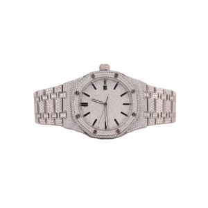 Iced Out Hip Hop Moissanite Reloj de lujo VVS Movimiento mecánico Pasando Diamond Tester Reloj para estilo masculino - Product Image 1