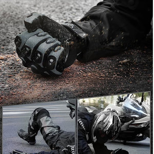 Gants de course pour BMX, VTT, moto tout-terrain, course sur route, motocross, en maille polyester gris, thermiques, respirants, compatibles écran tactile - Product Image 3