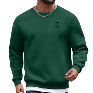 Sudadera Clásica para Hombre, Cuello Redondo, 100% Algodón, Cómoda, Manga Larga, Forro Polar, Transpirable, Ecológica, para Otoño e Invierno - Product Image 1