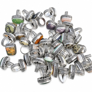 Natural Gemstone <b>Statement</b> <b>Rings</b> Heavy Designer <b>Rings</b> Wholesale Fashion Jewelry Supplier Large Stone Cocktail <b>Rings</b> Gift <b>Rings</b> - Product Image 1