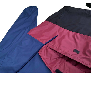 Custom Men’s Half-Zip Anorak Tracksuit Set – 2-Piece Tri-Color Pullover <b>Windbreaker</b> & Jogger Pants – Water-Resistant Lightweight - Product Image 3