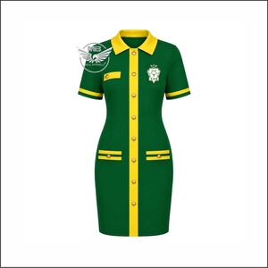 Vestido Largo Personalizado de Diseño Nuevo para Mujer, Chi Eta Phi HBCU, Primavera Verano, Ecológico, Cintura Natural, Bambú/Algodón, Antiarrugas - Product Image 1