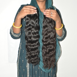 Mèches de cheveux indiens coupés droit, naturels, vierges, lisses, avec pointes sans couture, pleine densité, doux, sans nœuds, qualité supérieure - Product Image 3