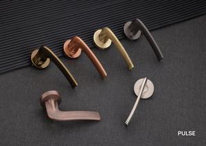Ensemble de poignées de porte intérieures dorées silencieuses, moderne, en laiton, pour chambre, salle de bain, maison, bureau, garantie 5 ans - Product Image 2