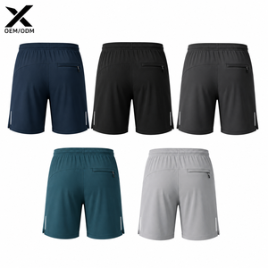 Shorts de sport décontractés pour hommes X Sports City – Couleurs premium, séchage rapide, en polyester tricoté, pour l'été, taille élastique, coupe mi-longue - Product Image 2