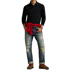 Camiseta de Manga Corta para Hombre, Corte Clásico, Diseño de Oso, Logotipo Personalizado Bordado en la Parte Delantera, Tejido de Malla Transpirable y Elástico - Product Image 6