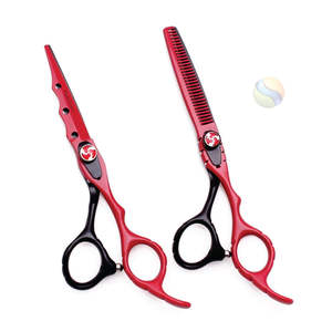 Tijeras de Entresacar de Acero Inoxidable, Afiladas como Cuchillas, para Diestros, Tijeras de Barbero EliteEdge 4Cr13 Profesionales - Product Image 1